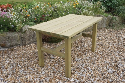 NEW EMILY TABLE WOODEN PRESSURE TREATED (1.6 x 0.76 x 0.76m)
